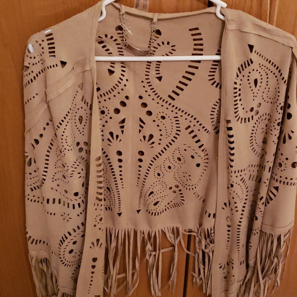 Fringe poncho